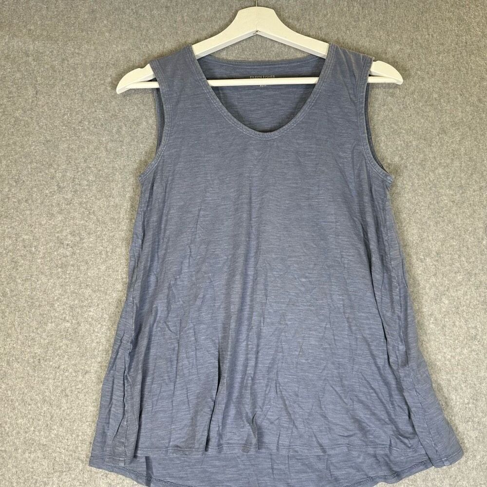 Eileen Fisher tank top blue grey womens XS lightweight